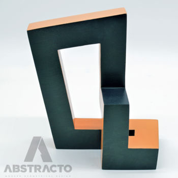 「E Type」というタイトルの彫刻 Pablo Alfredo De La Peñaによって, オリジナルのアートワーク, ウッド