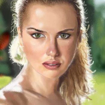 Digital Arts titled "Maria" by Andrew Volodutsky, Original Artwork, Digital Painting