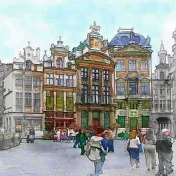 Photography titled "Heart of Brussels" by Andrew Volodutsky, Original Artwork