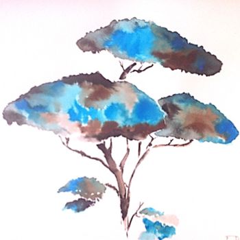 Painting titled "Nature(3).jpg" by Abygala, Original Artwork, Watercolor