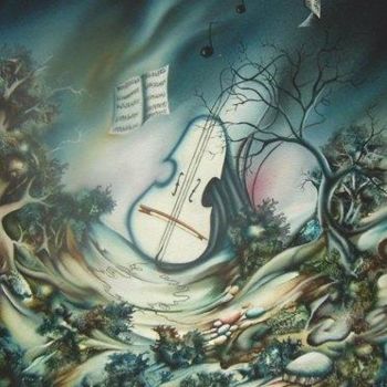 Painting titled "Concerto pour mozart" by Smith Pancarte, Original Artwork