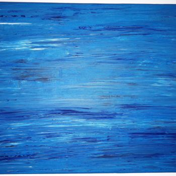 Schilderij getiteld "Marine Bleu Tableau…" door Créarco, Origineel Kunstwerk, Acryl