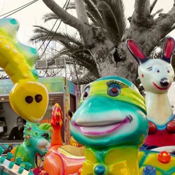 Fotografía titulada "en la rambla" por Ariane Canta-Brejnik, Obra de arte original