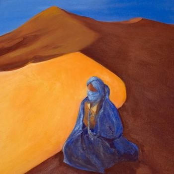 Peinture intitulée "le touareg" par Mary, Œuvre d'art originale