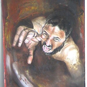 Painting titled "Scream" by Alper Celebi, Original Artwork, Oil