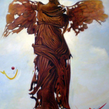 Painting titled "O Vale de Samotrácia" by Acencio, Original Artwork, Oil