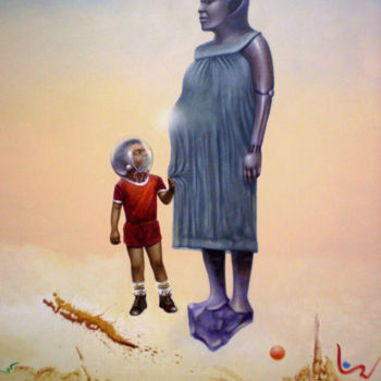 绘画 标题为“A Escrava de Luxper” 由Acencio, 原创艺术品, 油