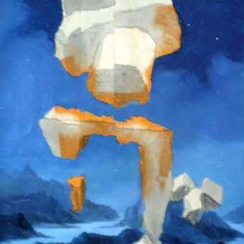 Malerei mit dem Titel "Estudo 11" von Acencio, Original-Kunstwerk, Öl
