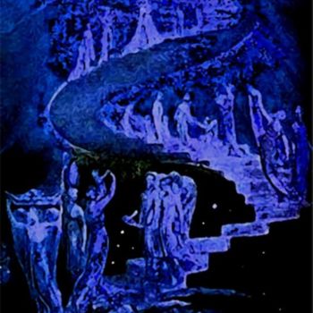 Artes digitais intitulada "Stairway to Heaven…" por Acesio Amavi, Obras de arte originais, Pintura digital