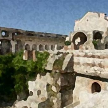 Digitale Kunst mit dem Titel "Ancient Kingdom" von Acesio Amavi, Original-Kunstwerk, Digitale Malerei