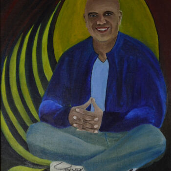Peinture intitulée "Author portrait. Po…" par Acheron Hock, Œuvre d'art originale, Huile