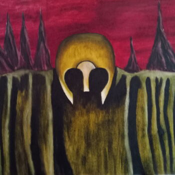 Картина под названием "69" - Acheron Hock, Подлинное произведение искусства, Масло