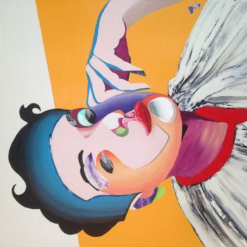Pintura titulada "Francesca astratto" por Achille Chiarello, Obra de arte original, Oleo