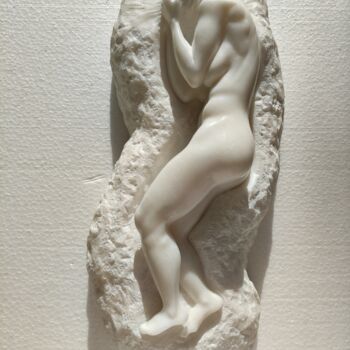 Escultura intitulada "Il dolore (Pain)" por Achille Chiarello, Obras de arte originais, Pedra