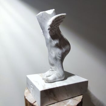 Sculpture titled "The foot of Hermes." by Achille Chiarello, Original Artwork, Stone