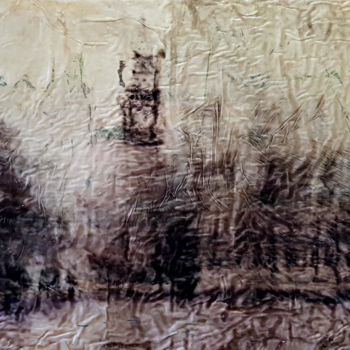 Pintura intitulada "The bell tower (n.4…" por Alessio Mazzarulli, Obras de arte originais, Acrílico