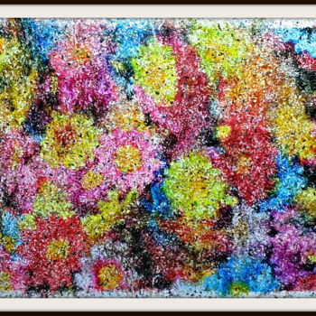 Painting titled "Flowers - 02 - (n.5…" by Alessio Mazzarulli, Original Artwork, Acrylic