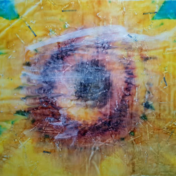 Painting titled "Girasole (n.316)" by Alessio Mazzarulli, Original Artwork, Acrylic