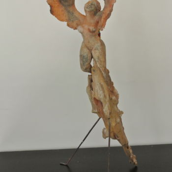 Sculpture intitulée "L'envol" par Adaem, Œuvre d'art originale, Argile