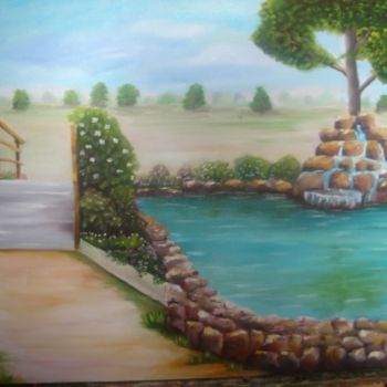 Painting titled "castelinho" by Acuan, Original Artwork