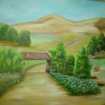 Painting titled "montanha" by Acuan, Original Artwork