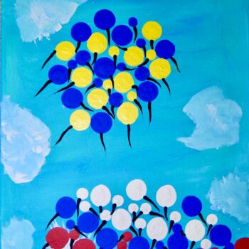 제목이 "Ukraine Balloons Fl…"인 미술작품 Adam Kamhi로, 원작, 아크릴