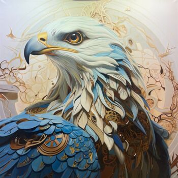 Painting titled ""Sovereign of the S…" by Adam Laabs, Original Artwork, Oil Mounted on Wood Stretcher frame