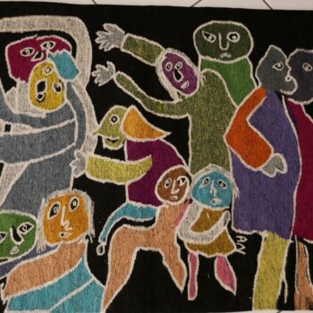 Art textile intitulée "Si on dansait le Je…" par Adam Nidzgorski, Œuvre d'art originale, Fibre Textile