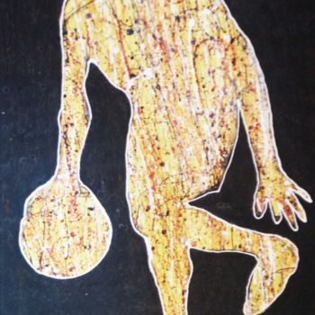Painting titled "le basket.jpg" by Adama Diarisso, Original Artwork, Acrylic