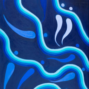 "The Souls Of Water" başlıklı Tablo Adamantini tarafından, Orijinal sanat, Petrol