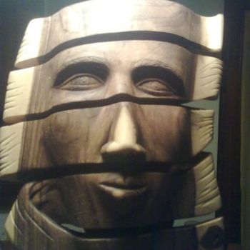Sculpture titled "Egitto" by Adam Posch, Original Artwork, Wood