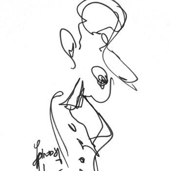 Zeichnungen mit dem Titel "Emphet" von Adam Spinosa, Original-Kunstwerk, Gel Stift