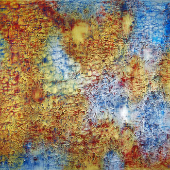 Peinture intitulée "GEOGRAPHIE CELESTE" par Ada Van, Œuvre d'art originale, Acrylique