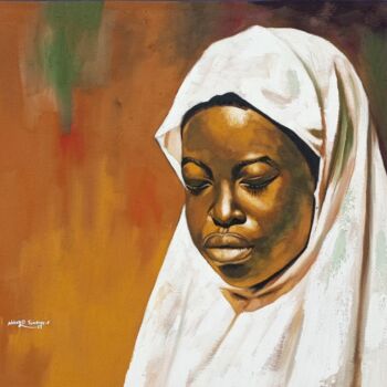 Malerei mit dem Titel "Unity in Prayer" von Adebayo Temitop Emmanuel, Original-Kunstwerk, Öl