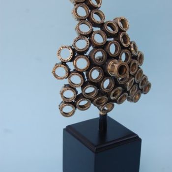 Sculpture titled "Dynamics of Water" by Adel Al-Abbasi, Original Artwork, Metals