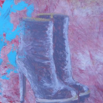 Peinture intitulée "Boots 3" par Adèle Fontran, Œuvre d'art originale, Acrylique