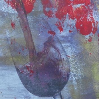 Peinture intitulée "Verre de Vin 2" par Adèle Fontran, Œuvre d'art originale, Acrylique