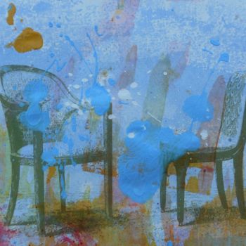 Malerei mit dem Titel "fauteuil et chaise…" von Adèle Fontran, Original-Kunstwerk, Acryl