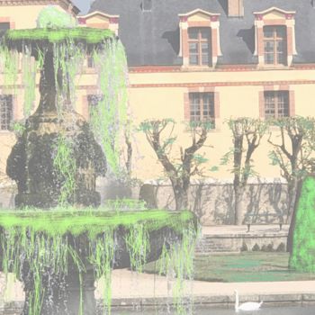 Arts numériques intitulée "La Fontaine Verte.#…" par Adèle Vahn, Œuvre d'art originale, Travail numérique 2D