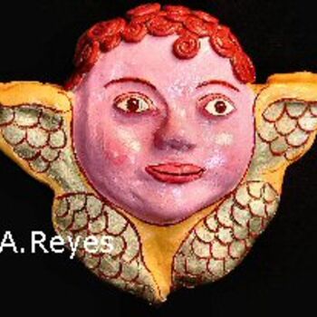 Scultura intitolato "Angelito" da Adelina Reyes, Opera d'arte originale