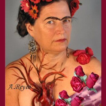 Fotografia intitolato "Frida 9" da Adelina Reyes, Opera d'arte originale