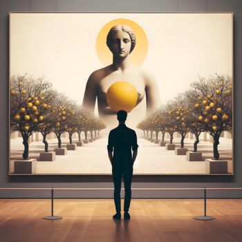 Arte digitale intitolato "Voglio vivere così" da Ademà, Opera d'arte originale, Immagine generata dall'IA