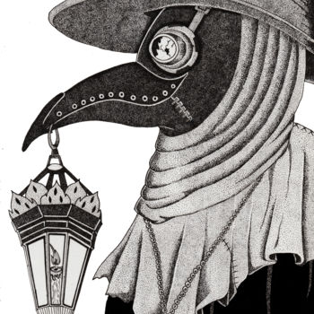 Rysunek zatytułowany „Doctor Plague” autorstwa Rizkiadi13, Oryginalna praca, Długopis