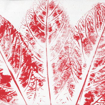 Estampas & grabados titulada "Leaf 14" por Billy Pratama Sunarta, Obra de arte original, Acrílico