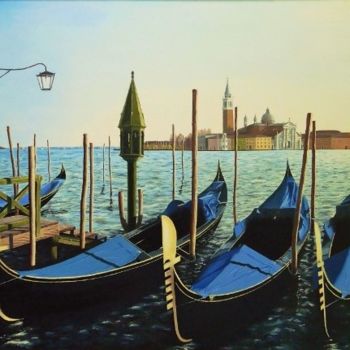 Painting titled "Venice" by Admir Silajdzic, Original Artwork, Oil