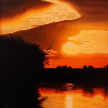 Painting titled "Sunset" by Admir Silajdzic, Original Artwork
