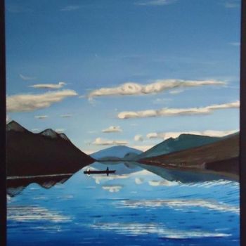 Malerei mit dem Titel "Lake" von Admir Silajdzic, Original-Kunstwerk