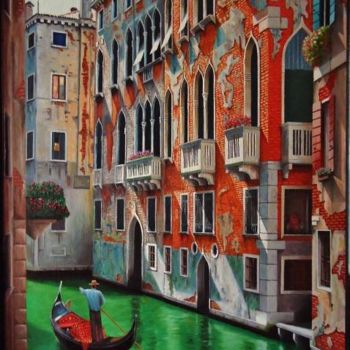 Painting titled "Midday Venice" by Admir Silajdzic, Original Artwork