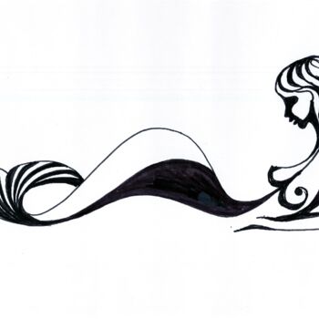 Dessin intitulée "mermaide-10.jpg" par Adolf Neystat, Œuvre d'art originale