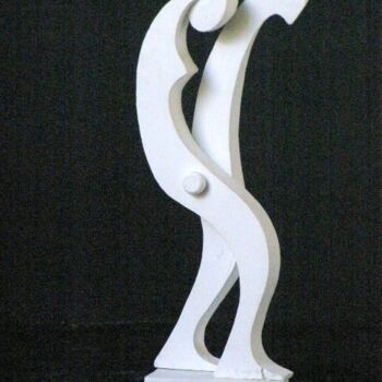Skulptur mit dem Titel "an-white-sculpture-…" von Adolf Neystat, Original-Kunstwerk